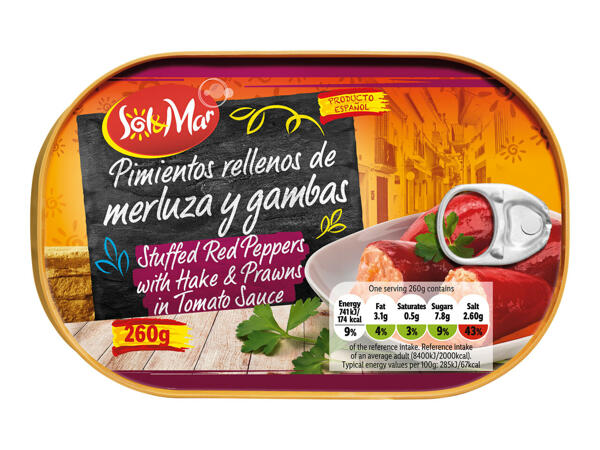 Sol & Mar Stuffed Red Peppers