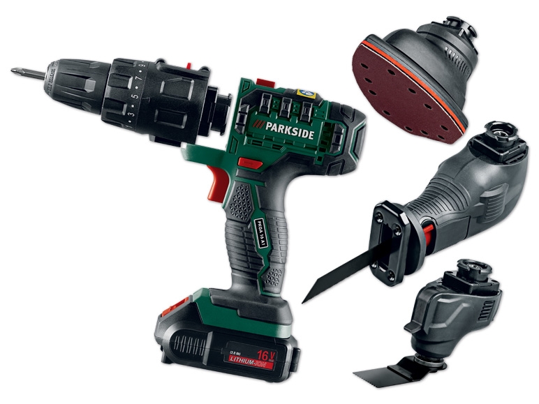 PARKSIDE(R) 4-in-1 Akku-Kombigerät