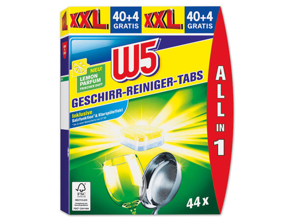 Geschirr-Reiniger-Tabs Zitrone 40 + 4 Tabs gratis
