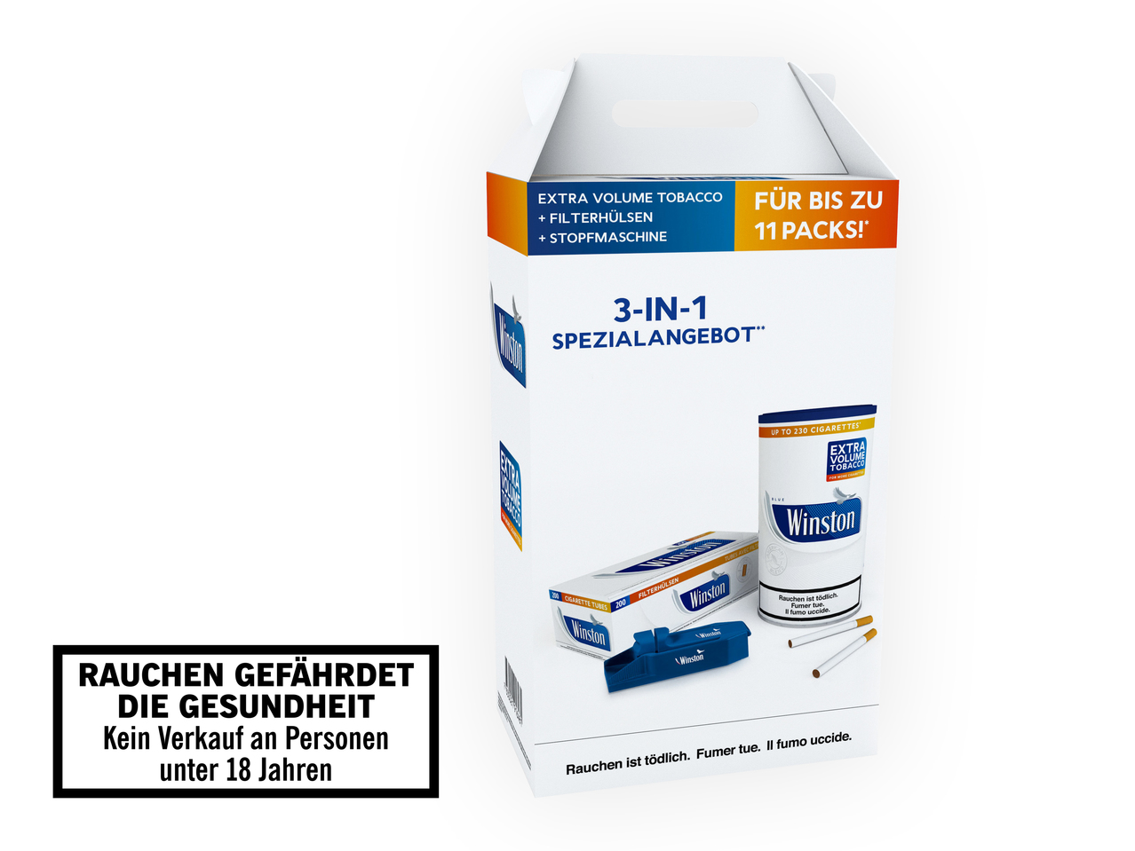 Set de tabac à rouler Winston Blue