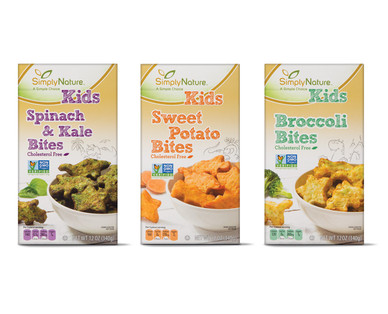 SimplyNature Spinach Kale, Sweet Potato or Broccoli Bites