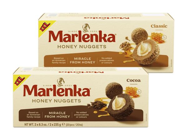 Honig- oder Honig-Kakao-Kugeln