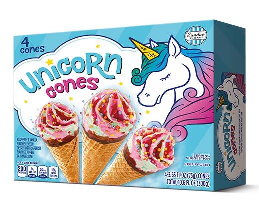 Sundae Shoppe 
 Unicorn, Galactic or Mermaid Cones