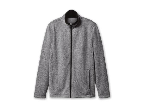 Damen/Herren Strickfleece-Jacke