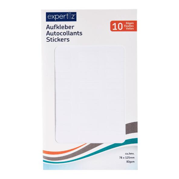 EXPERTIZ(R) 				Aufkleber, 10 Blatt