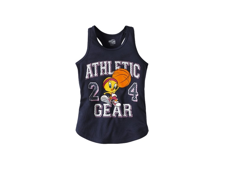 Girls' Sports Top "Sylvester the Cat, Tweety"