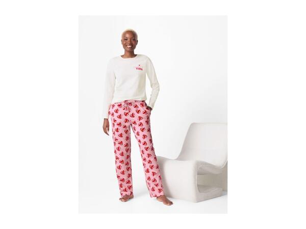 Esmara Ladies' White & Pink Pyjamas