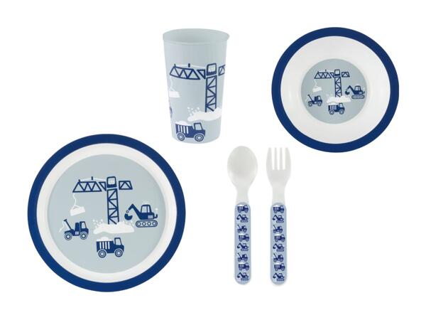 Set stoviglie e posate per bambini, 5 pezzi