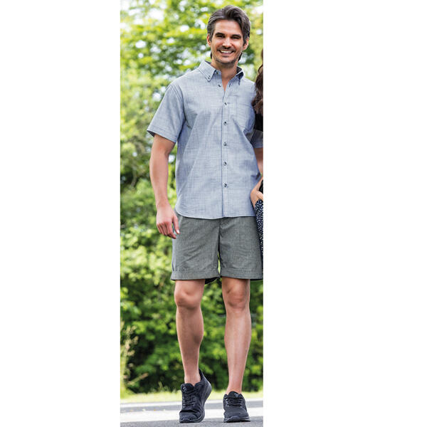Shorts mit Leinenstruktur