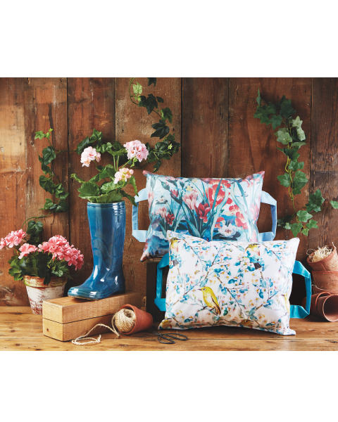 Bird Print Garden Kneeler