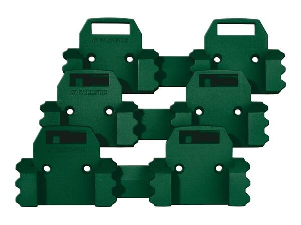 Parkside Wall Holder Set for Batteries - 3x 2 Slots