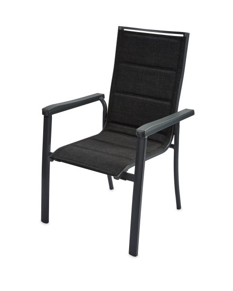 Aluminium Dining Chair Black