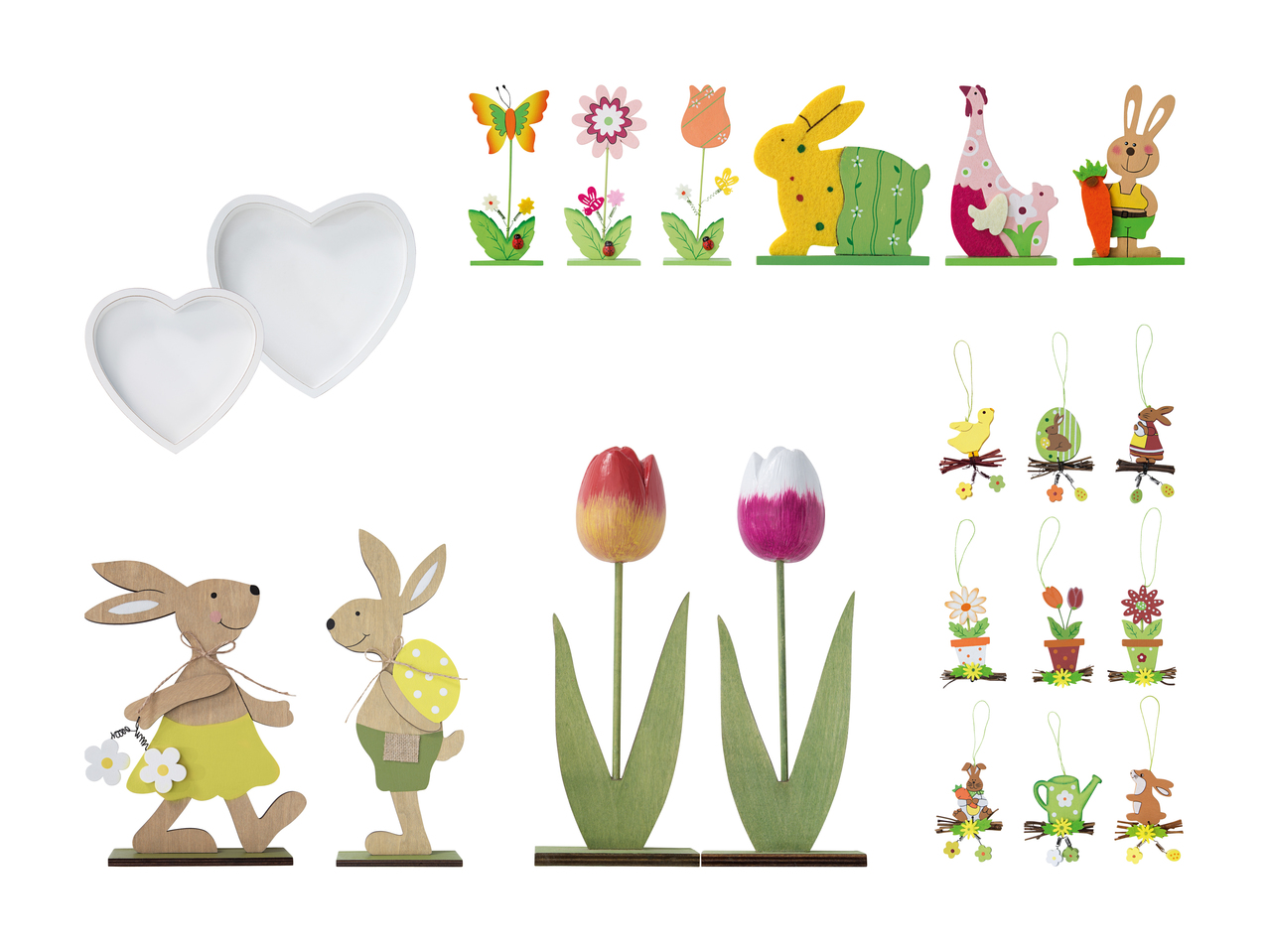 Décorations de Pâques en bois