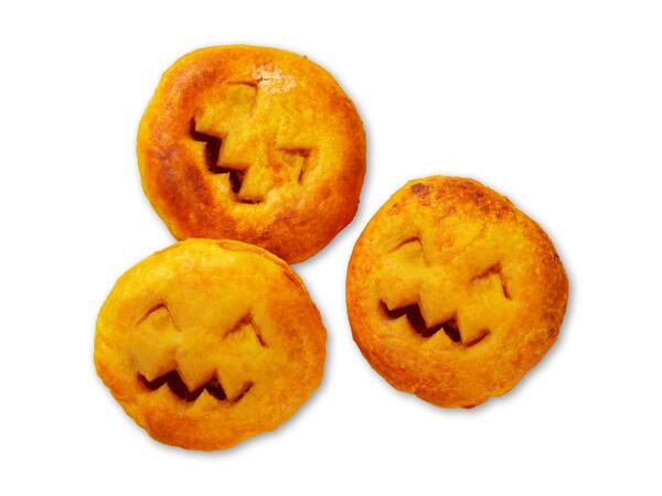 Små halloweenpizzaer
