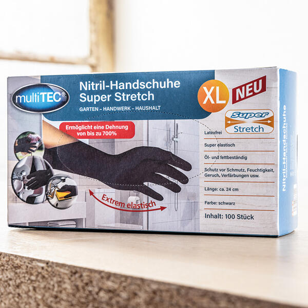 Nitril-Handschuhe "Super Stretch" 100er