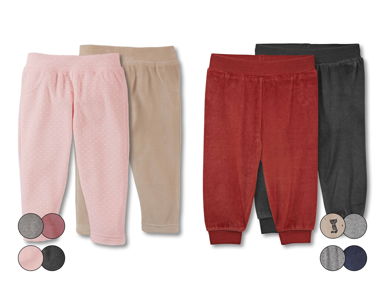 Pantalons en velours, lot de 21