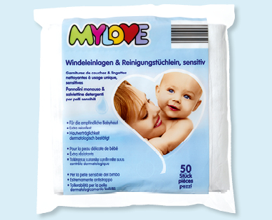 Inserti per pannolini e salviettine detergenti MYLOVE