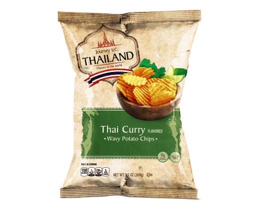 Journey To... 
 India and Thailand Tandoori Barbecue or Thai Curry Potato Chips