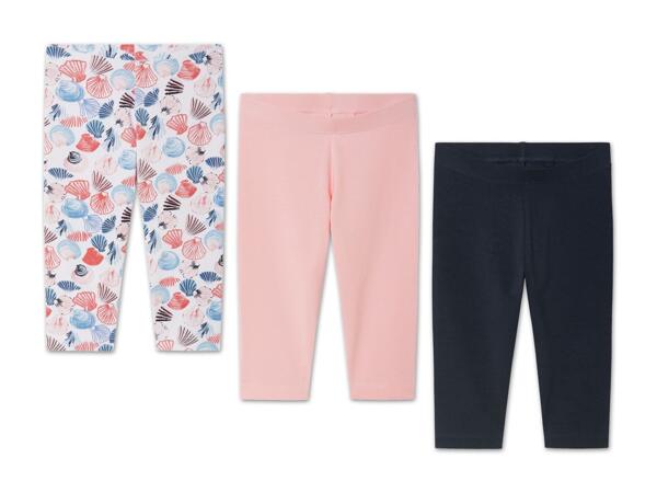 Kleinkinder Capri-Leggings, 3 Stück