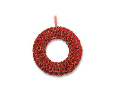 Merry Moments Holiday Wood Curl Wreath