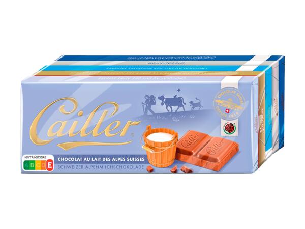 Tavolette di cioccolato Cailler assortite