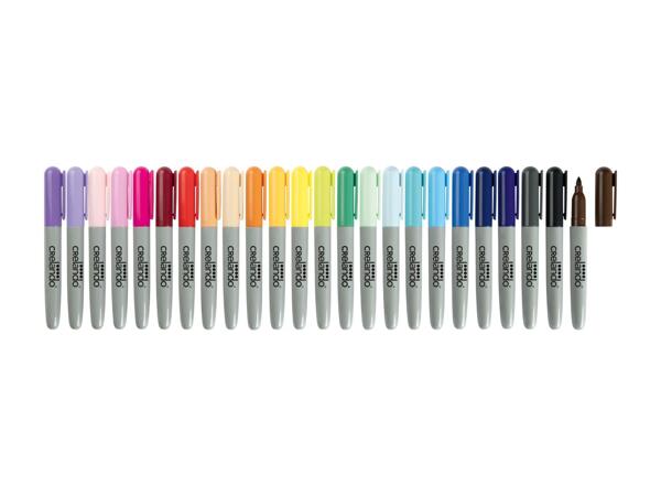 Feutres indélébiles, 24 pièces