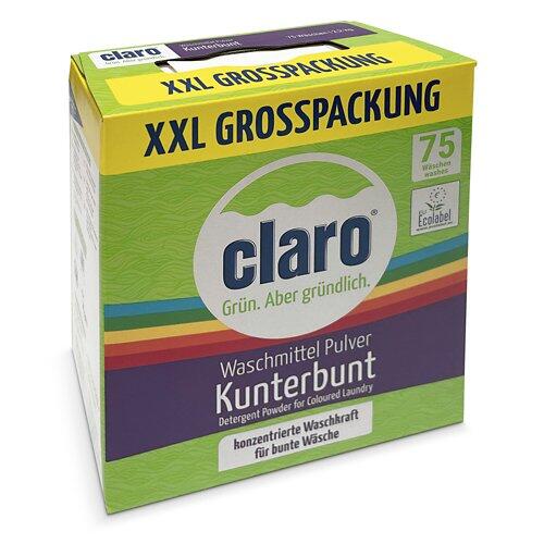 CLARO Waschmittelpulver Kunterbunt