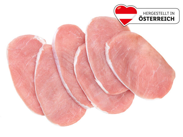 Frische Minutensteaks vom Schwein