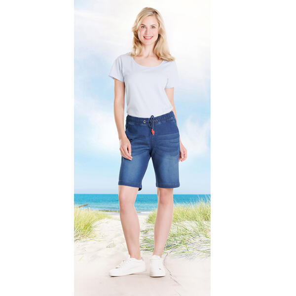 Jogg-Denim Bermuda