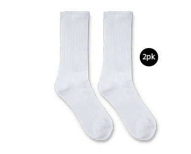 Mens Cotton Rich Socks - Sports Crew 2pk
