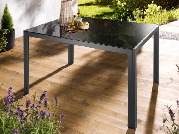 Aluminium-Gartentisch
