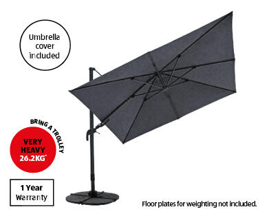 3m Square Cantilever Umbrella