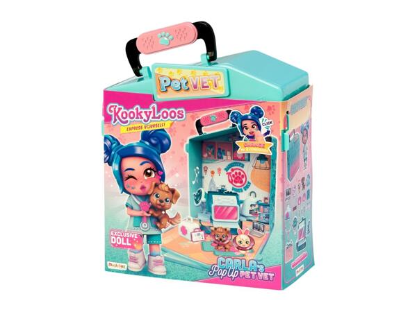 KookyLoos Pop Up Playset - Pet Vet