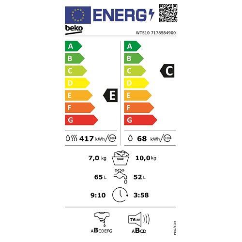 BEKO Lave-linge séchant WT510, 7178584900