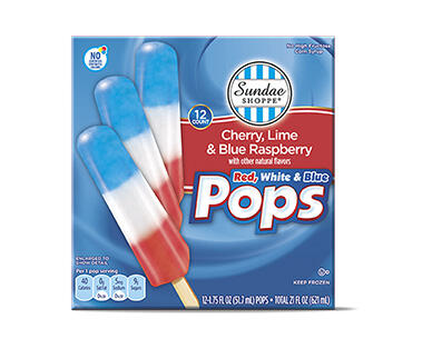 Sundae Shoppe Red, White & Blue Pops