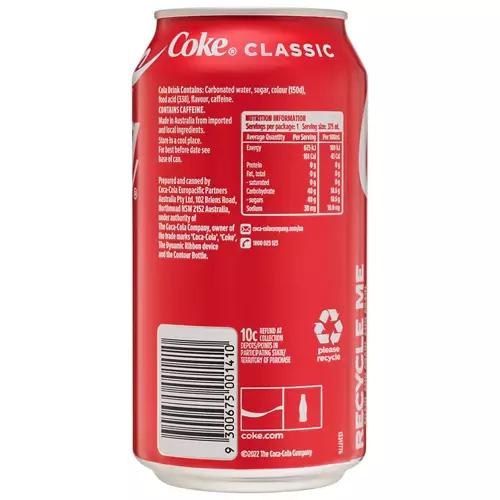 Coke Classic 36 Pack 375ml