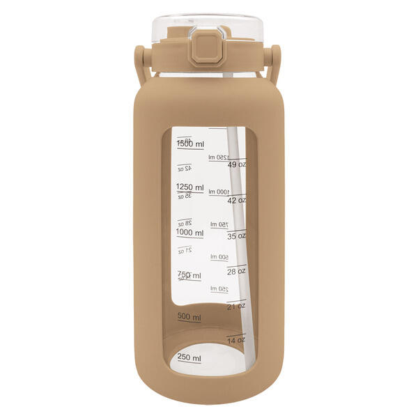Crofton Brown Silicone Safe Glass Bottle - 64oz