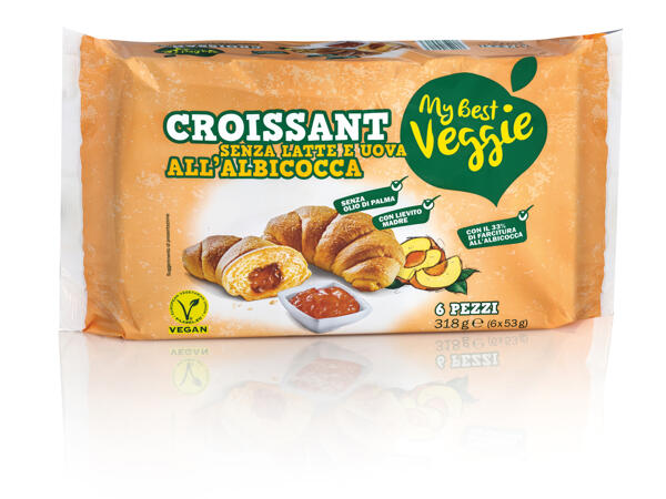 Croissants with Apricot, Milk- and Egg-Free