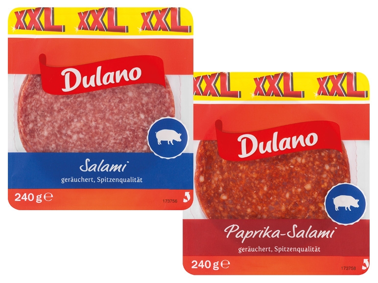 DULANO Rohwurst in Scheiben 200 g + 40 g gratis