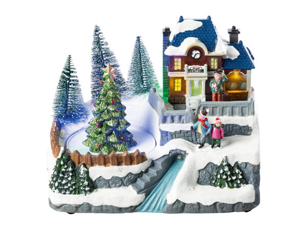 Livarno Home Animated Christmas Scene with LEDs & Music