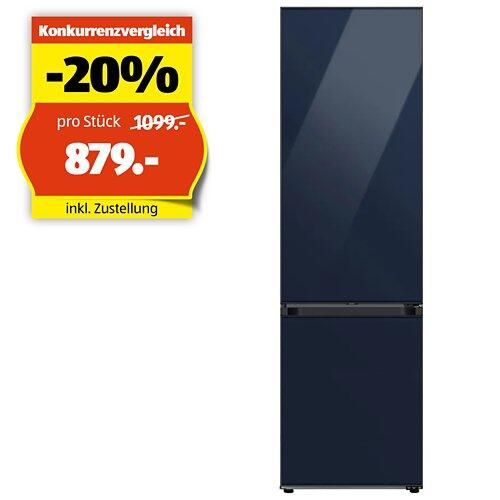SAMSUNG BESPOKE Kühl- & Gefrierkombination, WiFi, 387 Liter, RB38C7B6B41/WS, Clean Navy