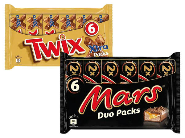 Mars, Twix oder Snickers Duo-Pack