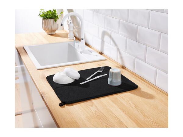 W5 Black Dish Drying Mat