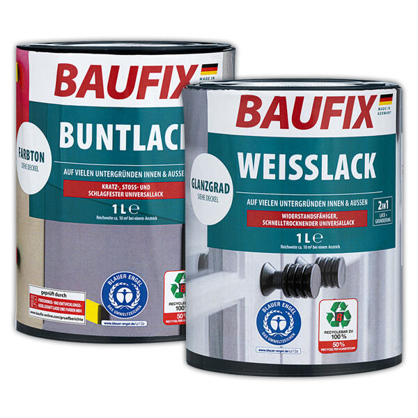 Buntlack / Weißlack 2in1