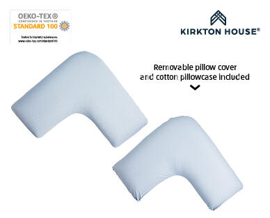 V Shape Memory Foam Pillow with Cover