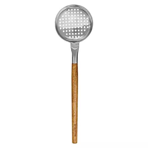 Acacia & Stainless Steel Utensil - Strainer Spoon