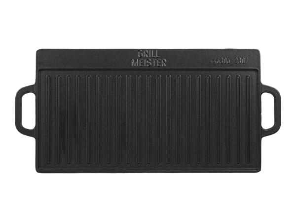 Grillmeister Cast Iron Griddle/​Grill Pan