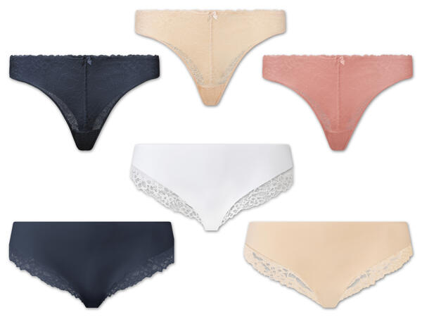 Damen String/Minislip, 3 Stück