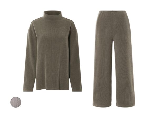 Pull/​pantalon au look velours côtelé