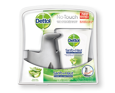 Starter Kit distributeur de savon à mains No-Touch DETTOL